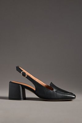 Tacones de Bloque Mocasín con Tira Trasera Maeve