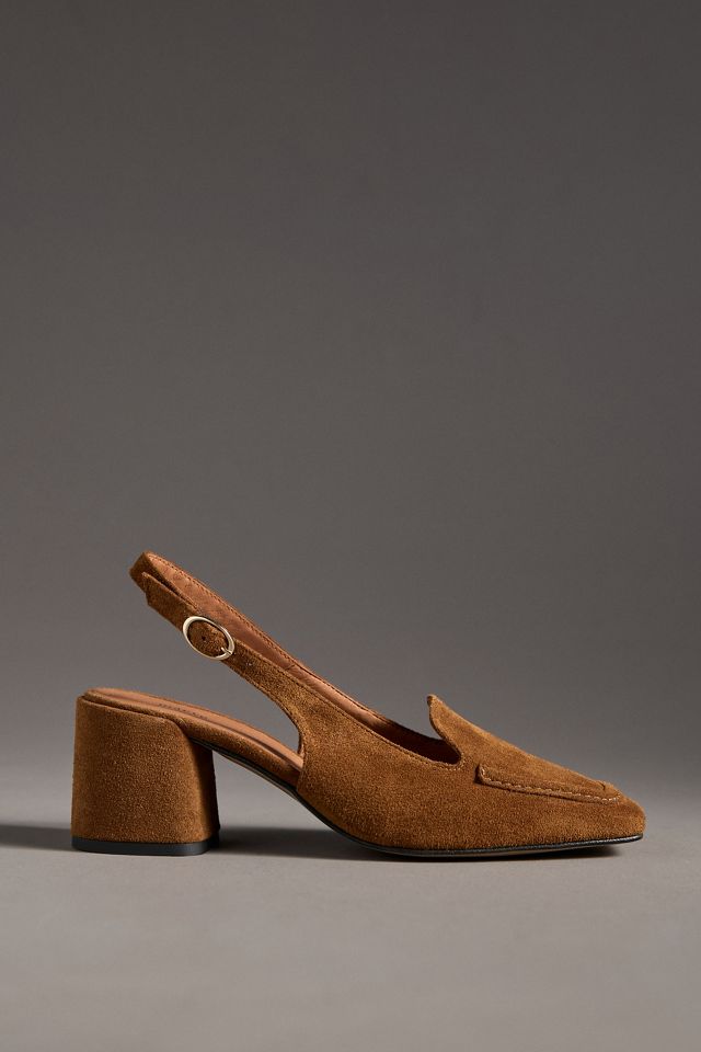 Maeve Slingback Loafer Block Heels #1