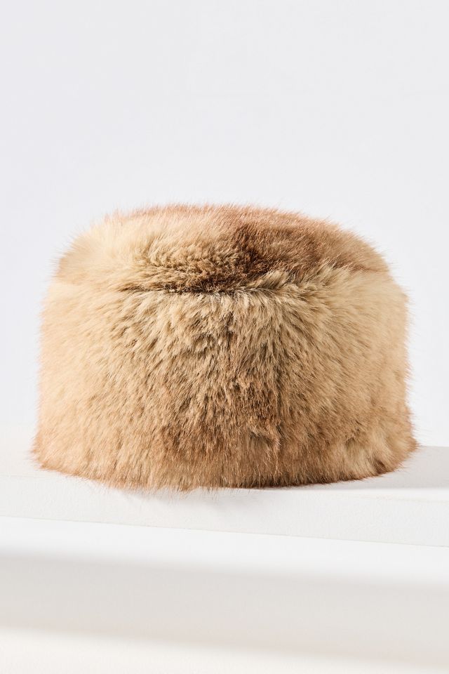 APPARIS Margot Faux Fur Pillbox Hat #1