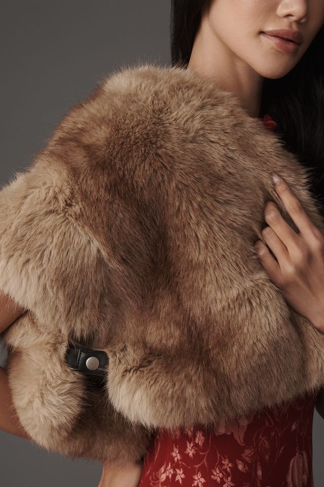 APPARIS Devin Faux-Fur Shrug #3