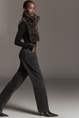 Apparis Faux Fur Leopard Dickey Jacket In Animal Print