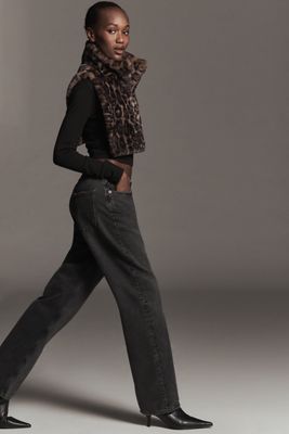 APPARIS Faux Fur Leopard Dickey