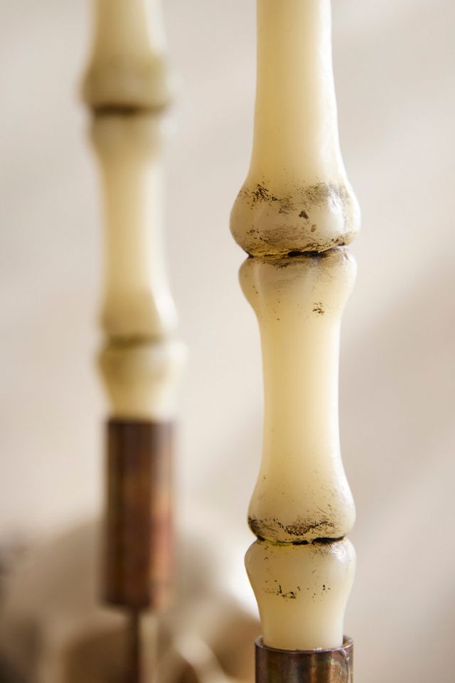 Bone Taper Candles, Set of 2 #1