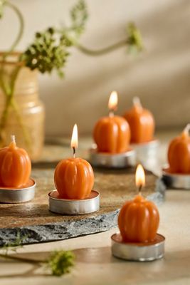 Pumpkin Tea Lights, Set of 9