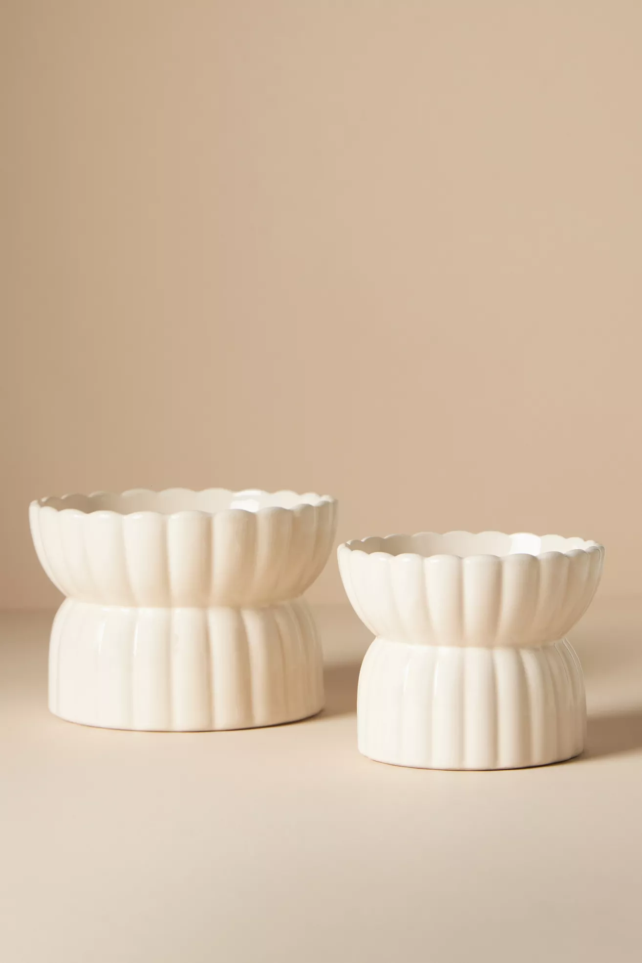 Fringe Studio White Raised Pet Feeder - thumbnail 7