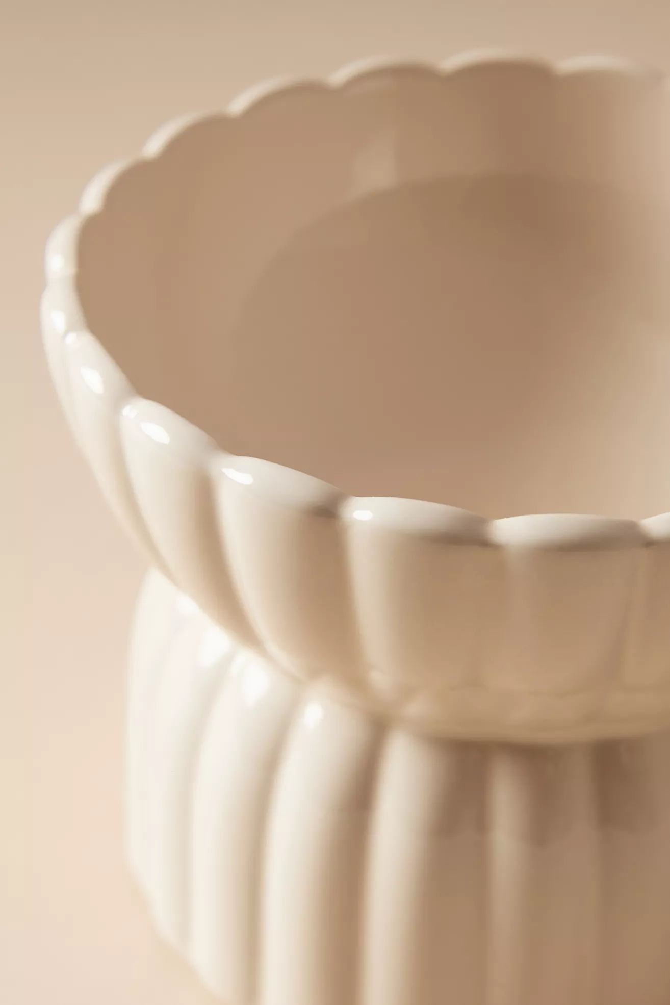 Fringe Studio White Raised Pet Feeder - thumbnail 4