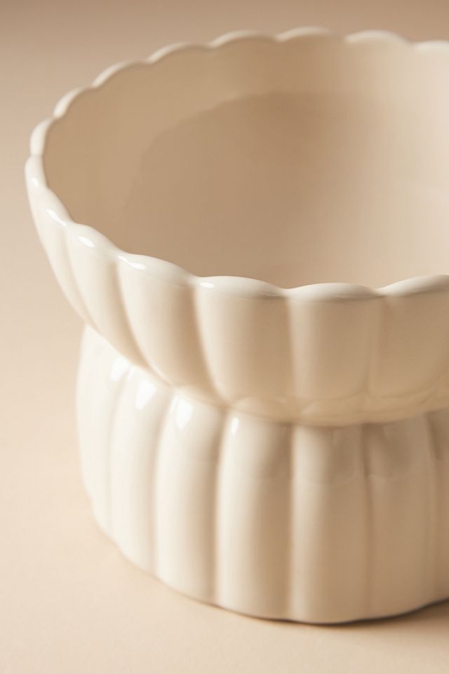 Fringe Studio White Raised Pet Feeder #5