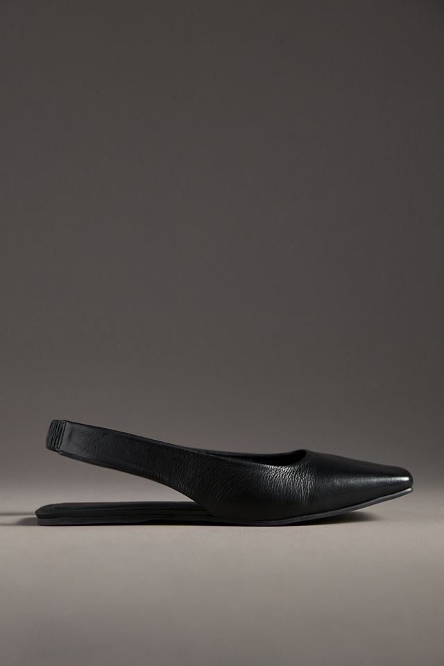 Maeve Square-Toe Slingback Flats #1
