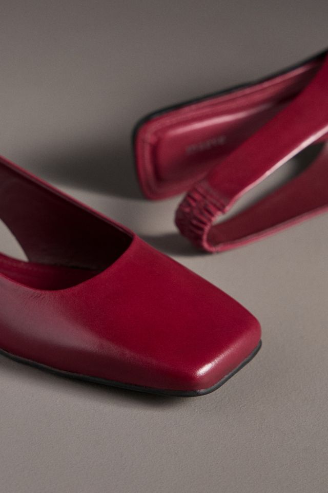 Maeve Square-Toe Slingback Flats #2