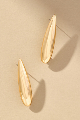 By Anthropologie Sculptural Oval Huggie Earrings