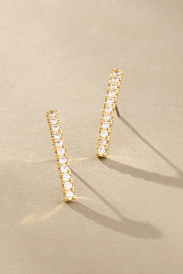 By Anthropologie Sparkle Crawler Earrings In Gold