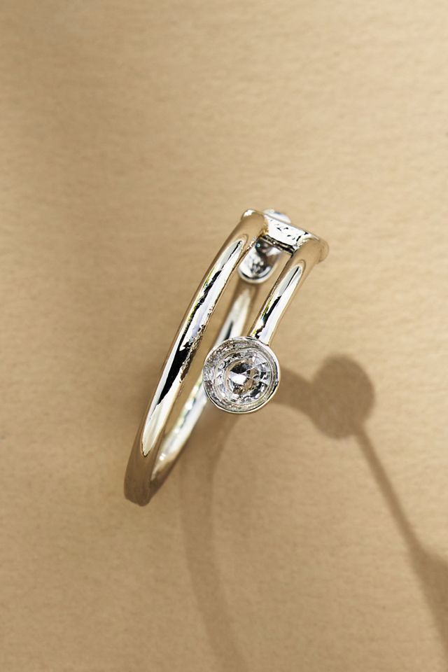 Crystal Multi-Loop Hoop Earrings #1