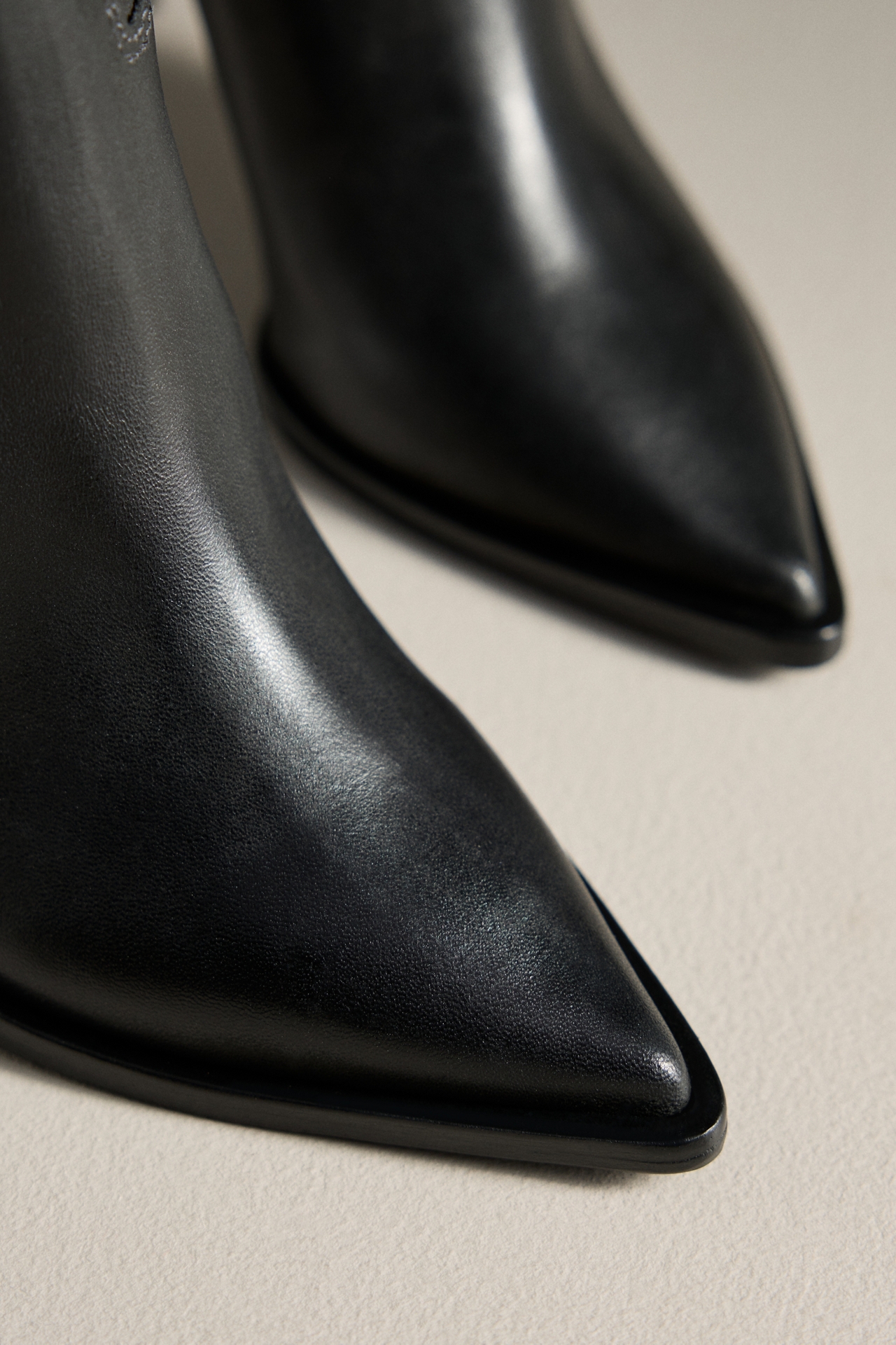 By Anthropologie Studded High-Heel Western Ankle Boots