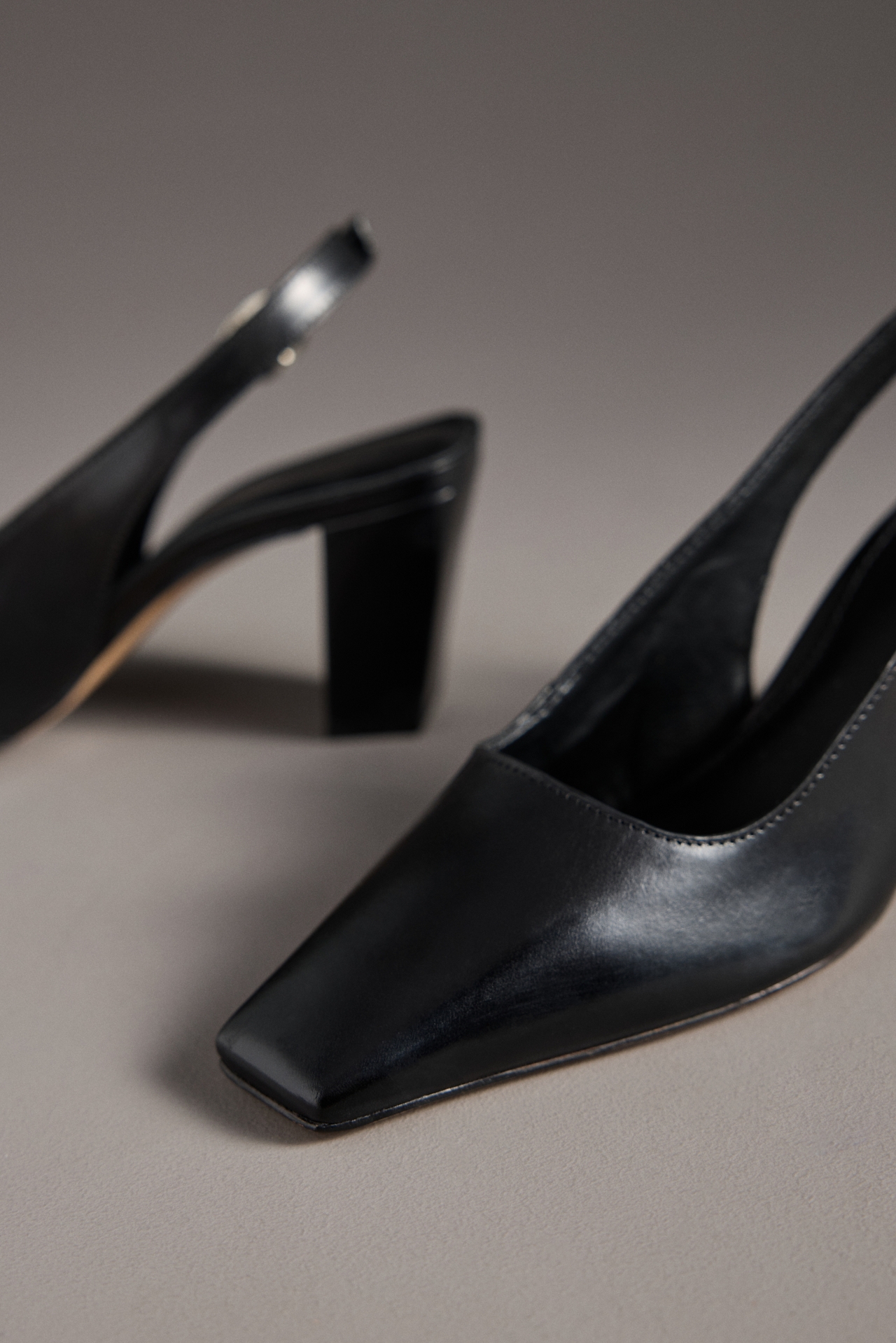 Maeve Snip-Toe Slingback Block Heels