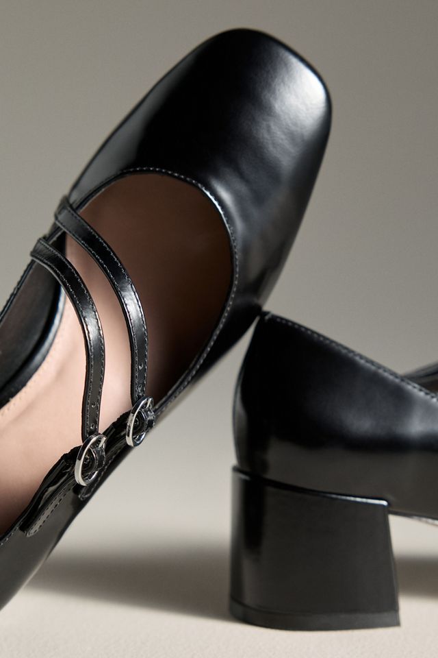 Maeve Asymmetric Strap Block-Heel Mary Janes #2
