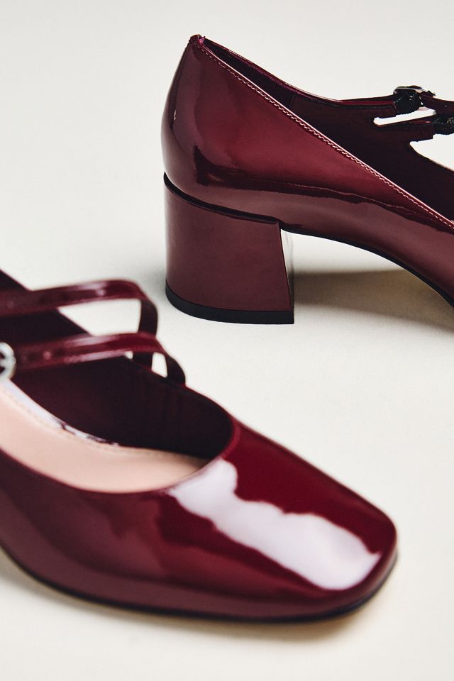 Maeve Asymmetric Strap Block-Heel Mary Janes #2
