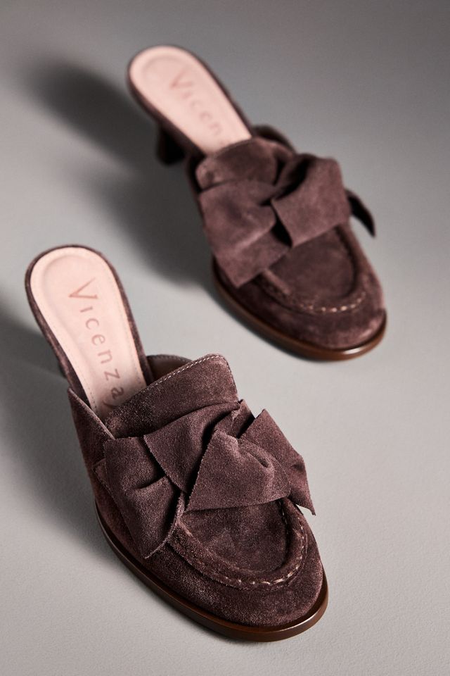 Vicenza Kitten-Heel Loafer Mules #1