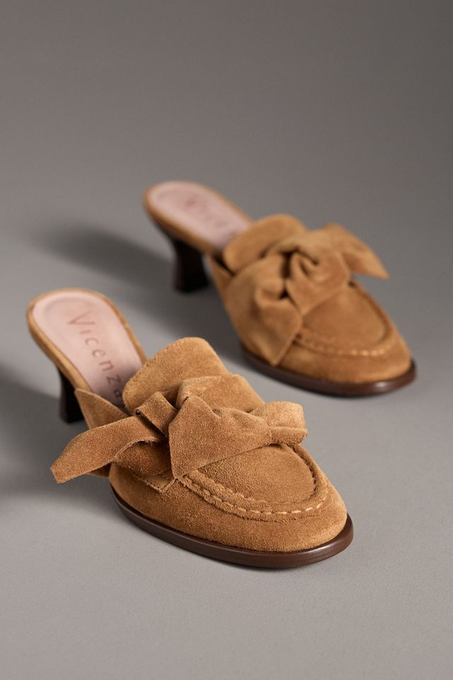 Vicenza Kitten-Heel Loafer Mules #1