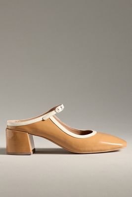 【関税＆送料込み】Jil Sander Heeled Mary Jane Shoes Leather Mary Jane pumps in white - Jil Sander | Mytheresa