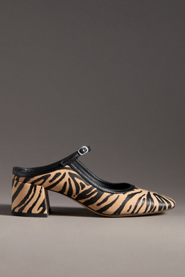 Maeve Block-heel Mary Jane Mules In Sand
