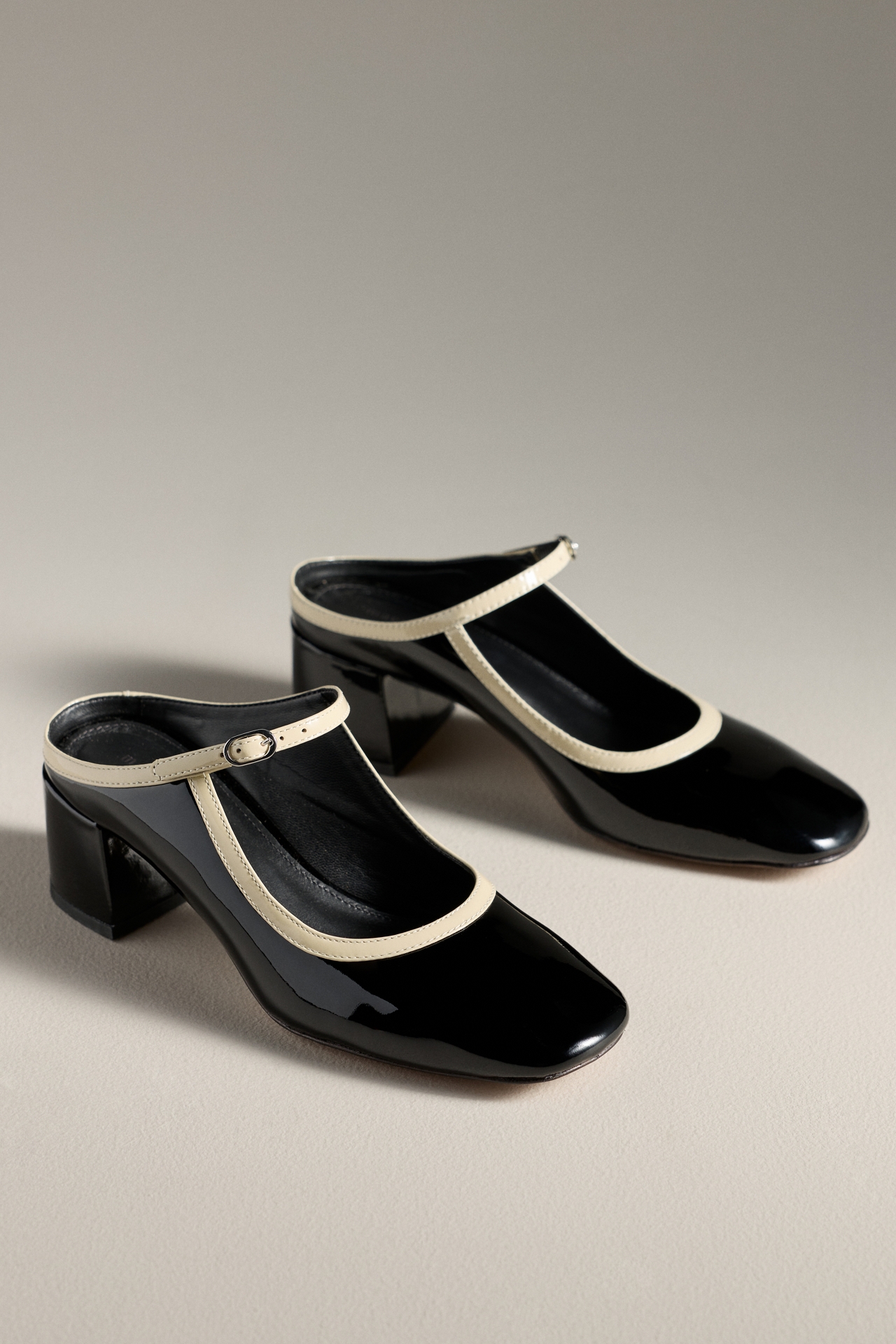 Maeve Block-Heel Mary Jane Mules