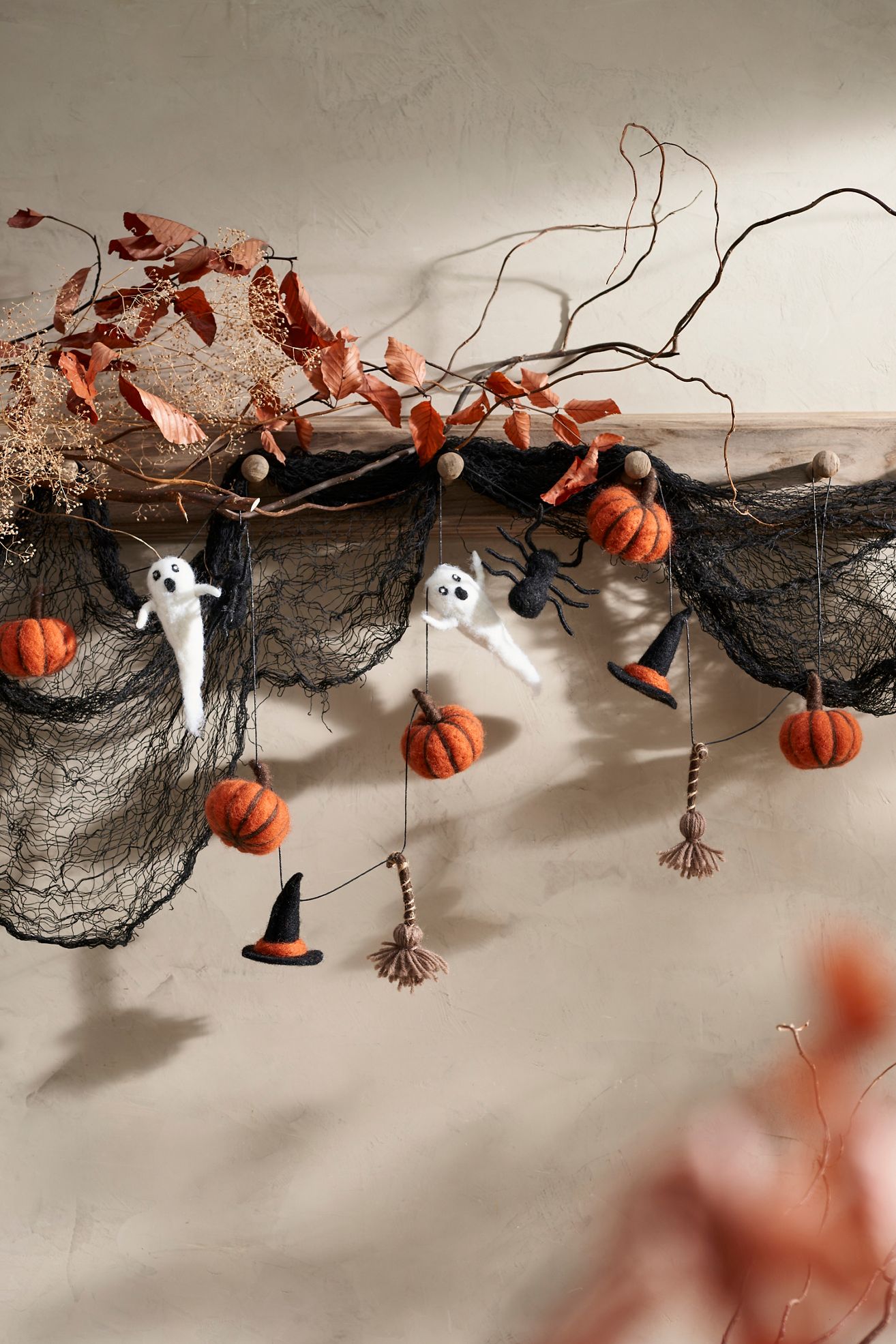 Halloween Icons Felt Garland - Multi, One Size