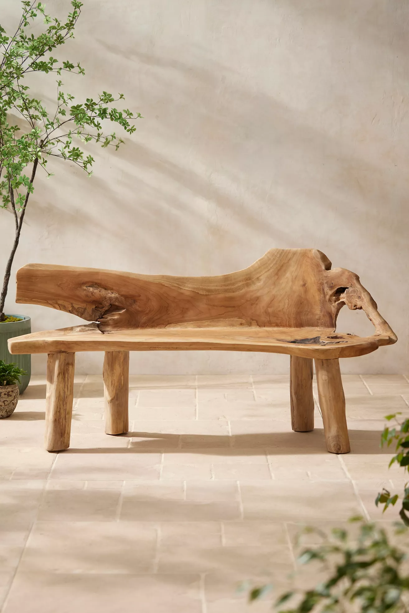 Teak Root Bench - thumbnail 3