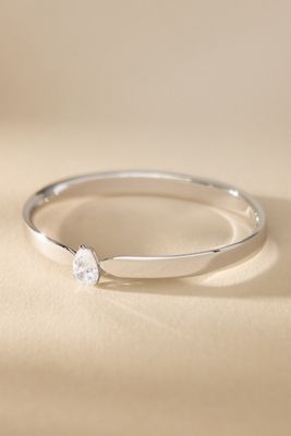 NADRI Farrah Pear Crystal Hinged Bracelet