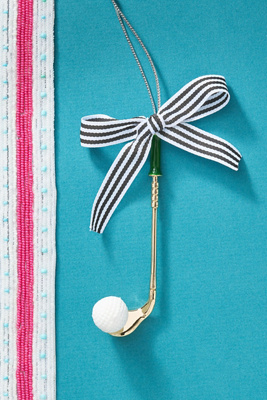 Anthropologie Enamel Sports Ornament In Multi