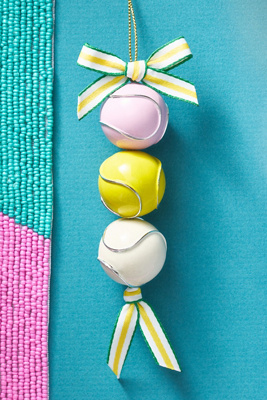 Anthropologie Enamel Sports Ornament In Multi