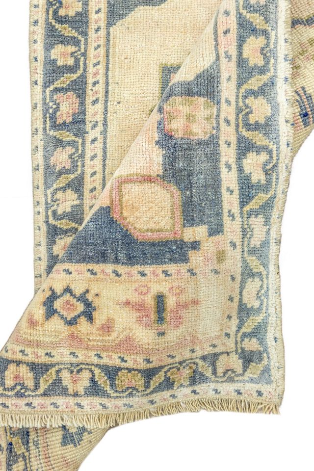 District Loom Vintage Turkish Mini Rug No. 651 #2