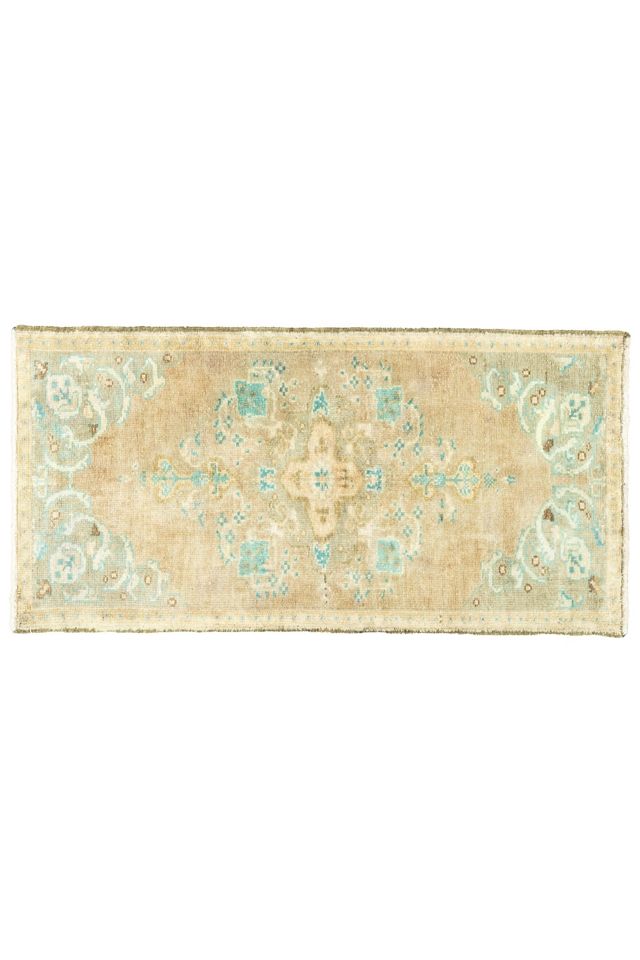 District Loom Vintage Turkish Mini Rug No. 655 #3