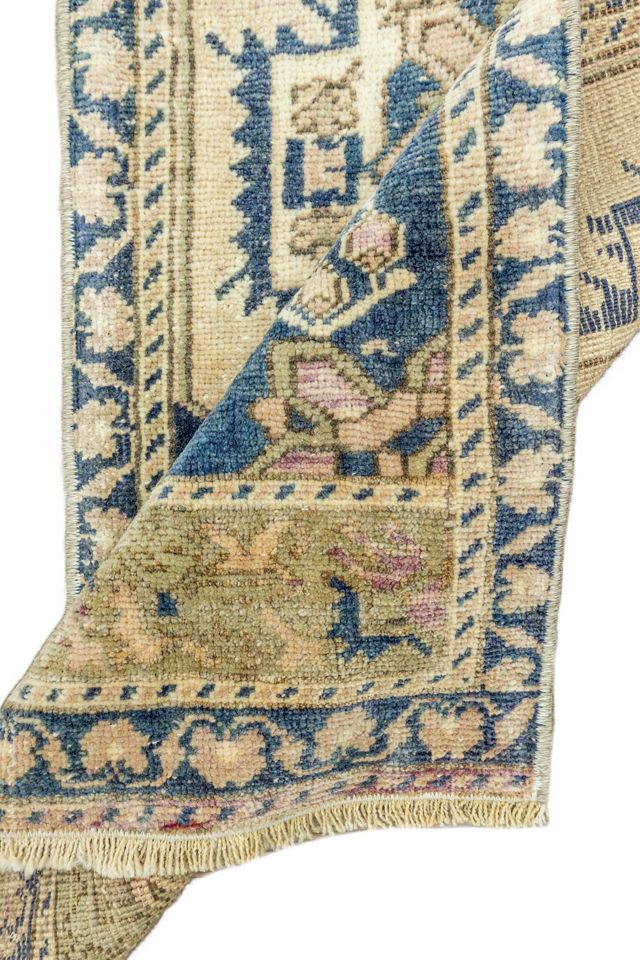 District Loom Vintage Turkish Mini Rug No. 657 #2