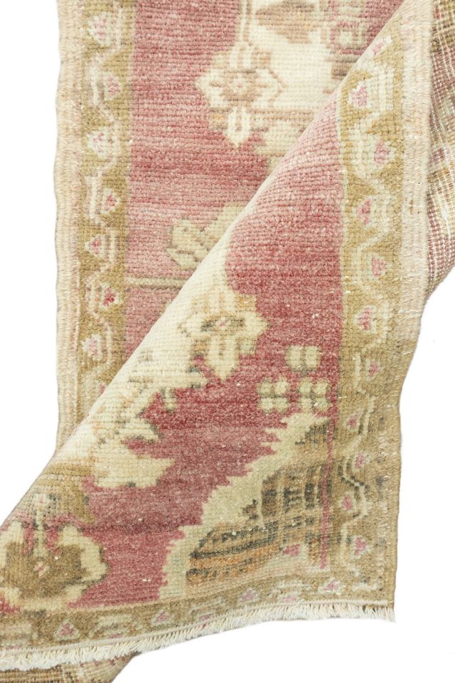 District Loom Vintage Turkish Mini Rug No. 668 #2