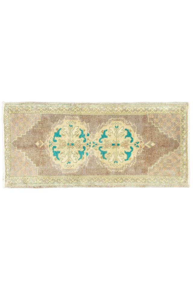 District Loom Vintage Turkish Mini Rug No. 675 #3