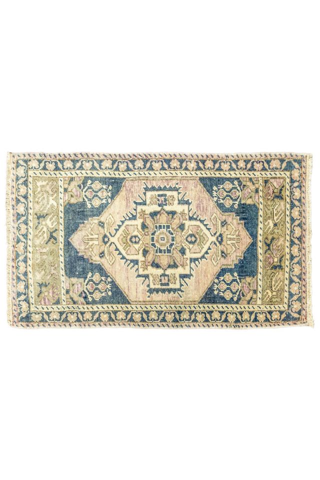 District Loom Vintage Turkish Mini Rug No. 676 #3