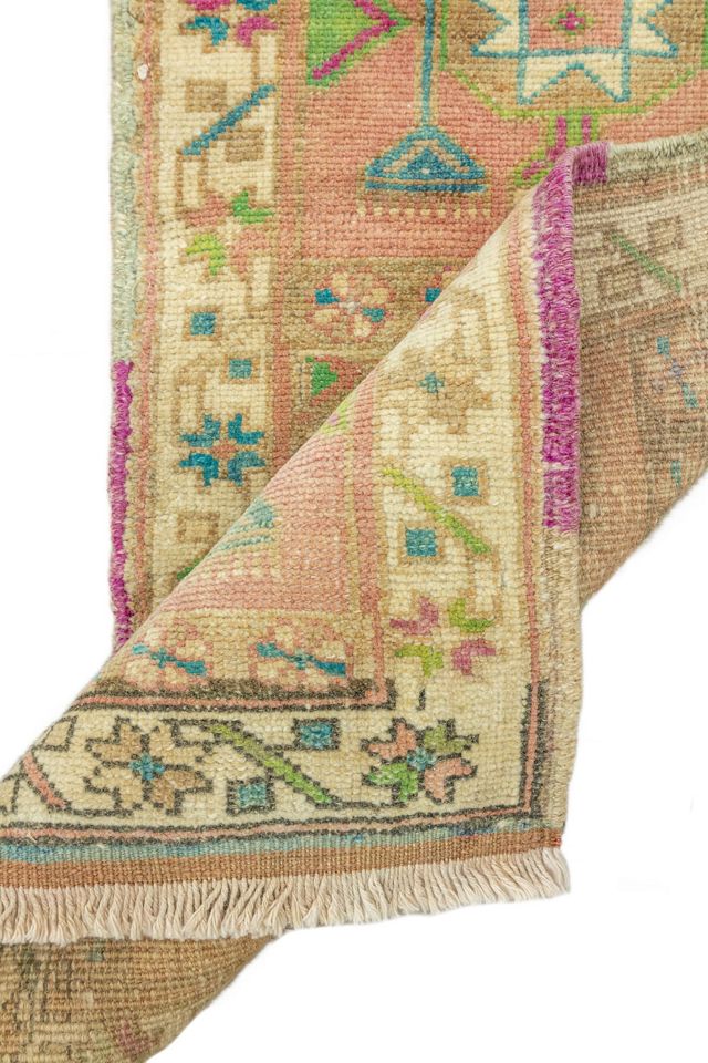 District Loom Vintage Turkish Mini Rug No. 680 #2