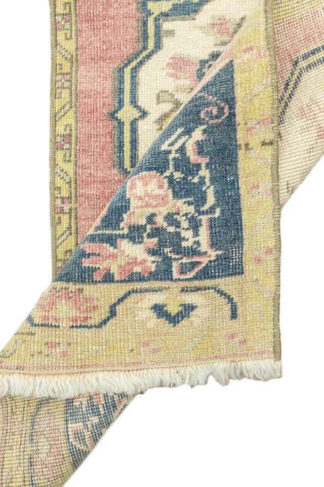 District Loom Vintage Turkish Mini Rug No. 684 #2