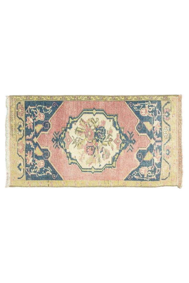 District Loom Vintage Turkish Mini Rug No. 684 #3