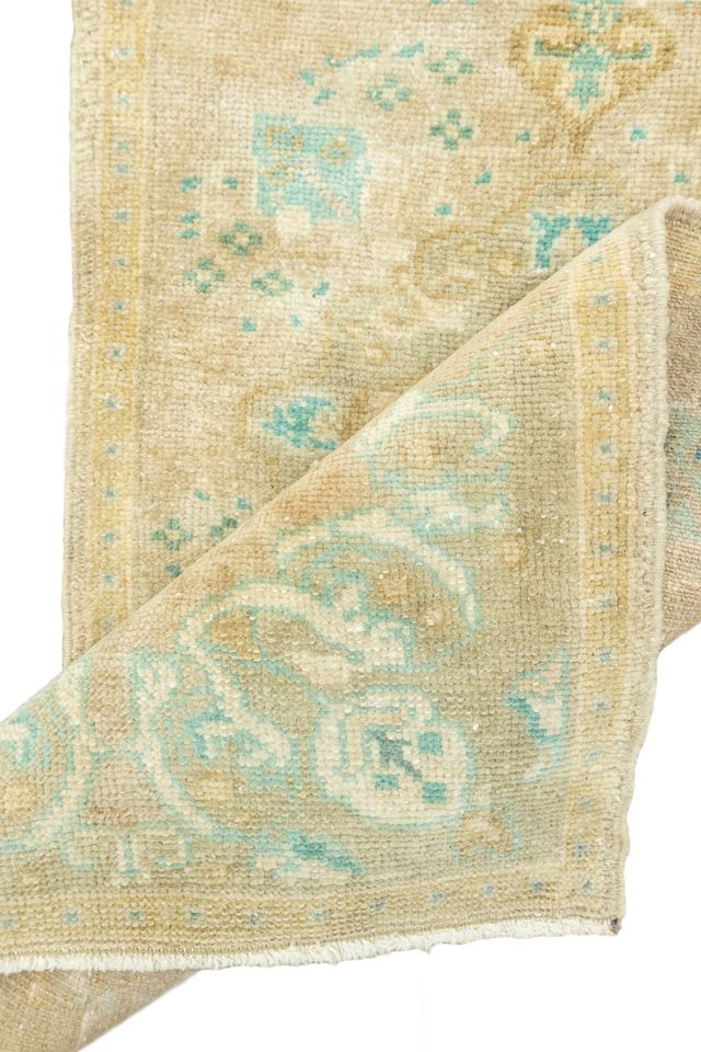 District Loom Vintage Turkish Mini Rug No. 688 #2
