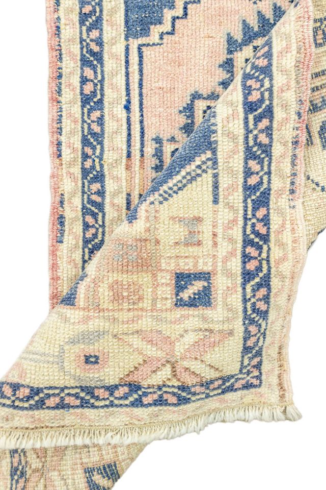 District Loom Vintage Turkish Mini Rug No. 691 #2