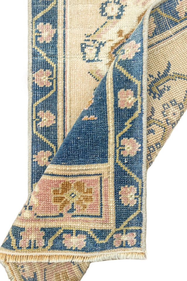 District Loom Vintage Turkish Mini Rug No. 692 #2