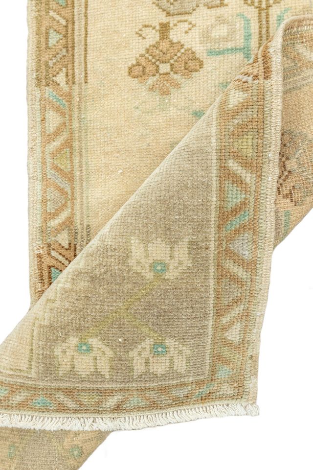 District Loom Vintage Turkish Mini Rug No. 695 #2