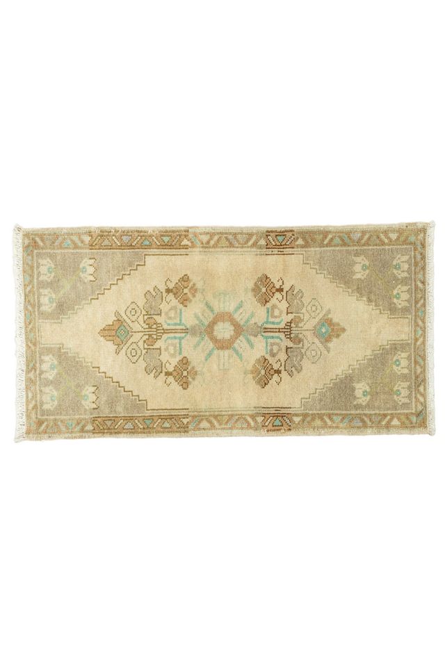 District Loom Vintage Turkish Mini Rug No. 695 #3