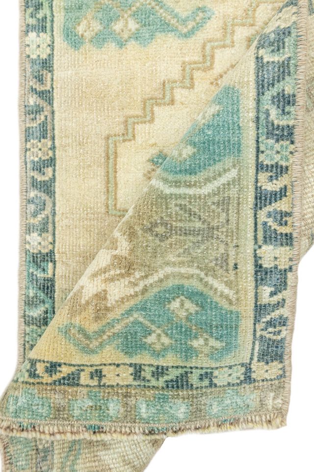 District Loom Vintage Turkish Mini Rug No. 697 #1
