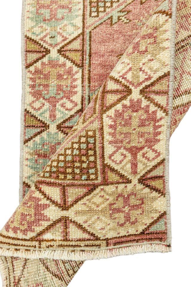 District Loom Vintage Turkish Mini Rug No. 703 #2
