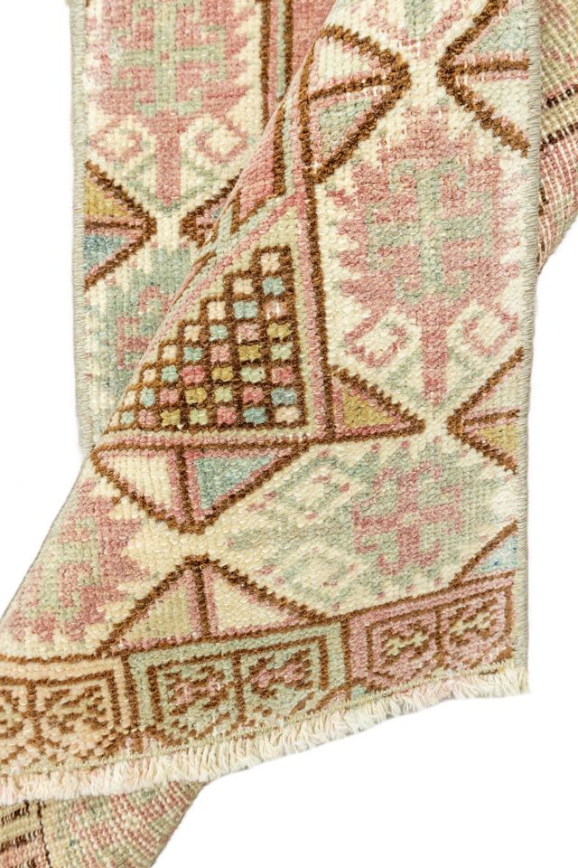 District Loom Vintage Turkish Mini Rug No. 704 #2