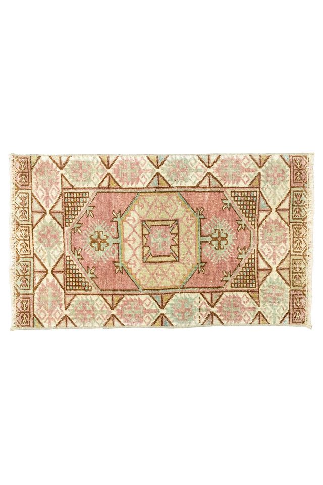 District Loom Vintage Turkish Mini Rug No. 704 #3