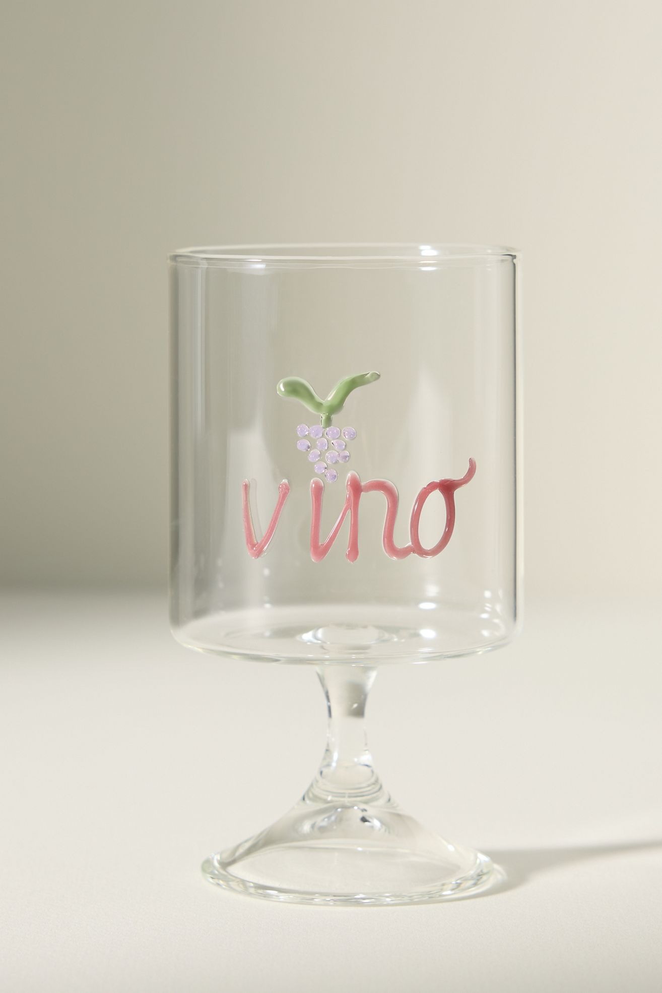 Word Play Wine Glass - Vino, One Size