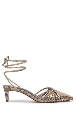 Vince Camuto Kota Ankle-wrap Kitten Heels In Beige